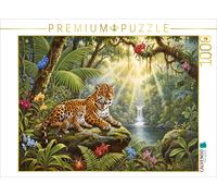 CALVENDO Puzzle A jaguar with its cub in the jungle | 1000 pieces, finished size