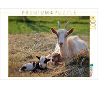 CALVENDO Puzzle A mother goat and two kids | 1000 pieces, finished size 25.2 × 1