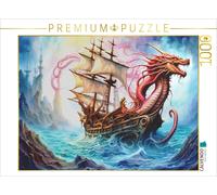 CALVENDO Puzzle A motif from the calendar Fantasy Dragon Sailing Ships | 1000 pi