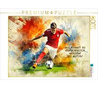 CALVENDO Puzzle A motif from the calendar Football and motivation | 1000 pieces,