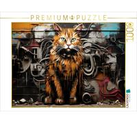 CALVENDO Puzzle Un Motif du Calendrier Graffiti Chats | 1000 pièces Taille de la Pose 64 x 48 cm Puzzle Photo pour des Heures heureuses