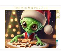 CALVENDO Puzzle A normal alien bakes cookies | 1000 pieces, finished size 25.2 ×