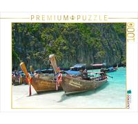 CALVENDO Puzzle Bateaux à Queue Longue sur la Plage en Thaïlande 1000 Pieces 64 x 48 cm from Piera Marlena Büchler