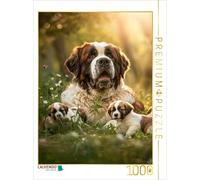 CALVENDO Puzzle A proud dog mom with her offspring | 1000 pieces, finished size