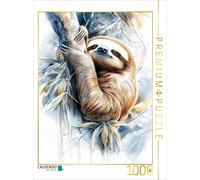 CALVENDO Puzzle Ein Faultier macht Pause | 1000 Teile Lege-Größe 64 × 48 cm Foto