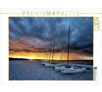CALVENDO Puzzle A storm brewing at sunset | 1000 pieces, finished size 25.2 × 18