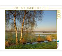 CALVENDO Puzzle A wet meadow at sunrise | 1000 pieces, finished size 25.2 × 18.9