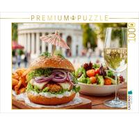 CALVENDO Puzzle Absolutely brilliant - an eggplant hamburger | 1000 pieces, fini