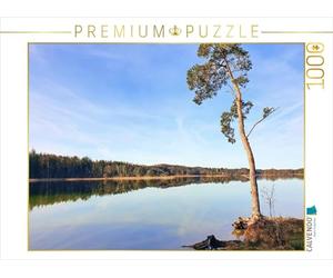 CALVENDO Puzzle Acceptation au Lieu de la Résistance - Arbre sur Les Lacs de Pâques | 1000 pièces - Taille de la Ponte 64 x 48 cm - Puzzle Photo pour des Heures heureuses