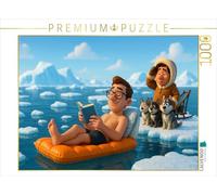 CALVENDO Puzzle aimé du Froid avec Le Matelas Gonflable dans l'Arctique | 1000 pièces Taille de la Pose 64 x 48 cm Puzzle Photo pour des Heures heureuses