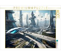 CALVENDO Puzzle Air traffic in the future | 1000 pieces, finished size 25.2 × 18