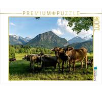 CALVENDO Puzzle Allgäuer Braunvieh 1000 Teile Puzzle quer | 1000 pieces, finishe