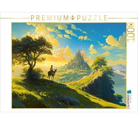 CALVENDO Puzzle Almost there - riders in Amine landscape | 1000 pieces, finished