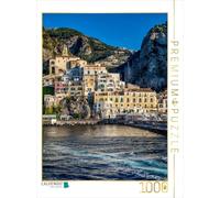 CALVENDO Puzzle Amalfi, côte et dôme | 1000 pièces - Dimensions : 48 x 64 cm - Puzzle Photo pour des Heures de Bonheur