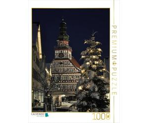 CALVENDO Puzzle Ambiance de Noël Devant l'hôtel de Ville 1000 Pieces 48 x 64 cm from Klaus-Peter Huschka
