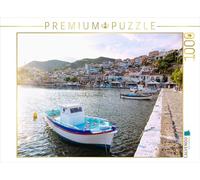 CALVENDO Puzzle Ambiance du Soir dans Le Port de Pythagorion à Samos | Taille de la Pose cm Puzzle Photo pour des Heures heureuses