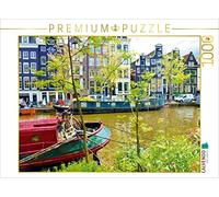 CALVENDO Puzzle Amsterdam - Bateaux-Maisons sur Le Prinsengracht 1000 Pieces 64 x 48 cm from Ute Juretzky