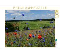 CALVENDO Puzzle An image from the "Red Poppies, Colorful Meadows" calendar | 100