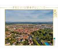 CALVENDO Puzzle Volkach Vue du Ciel avec Piscine et Vieille Ville 1000 Pieces 64 x 48 cm from Haenson