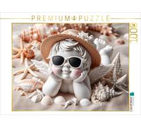 CALVENDO Puzzle Angels on the beach | 1000 pieces, finished size 25.2 × 18.9 in