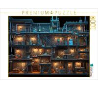 CALVENDO Puzzle Angled rooms in a computer game - gamer nostalgia | 1000 pieces,