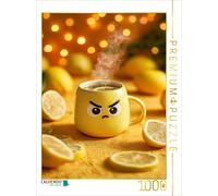 CALVENDO Puzzle Angry lemon tea - sour makes funny in cup format | 1000 pieces,