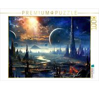 CALVENDO Puzzle Animate city on an alien planet - Science Fiction | 1000 pieces,