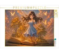 Puzzle · Héroïne du Monde Anime Entre Les Pages | La magie dans le style manga · 1000 pièces · Format assemblé 64 × 48 cm · CALVENDO Puzzle