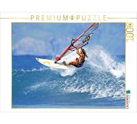 CALVENDO Puzzle Athletischer Windsurfer dreht das Board auf dem Wellenkamm. | 10