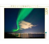CALVENDO Puzzle Aurora with the Reykjavík skyline | 1000 pieces, finished size 2