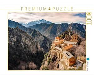 CALVENDO Puzzle Auszeit im Kloster: Saint-Martin-de-Canigou 1000 Teile Puzzle quer 1000 Pieces 64 x 48 cm from (Him).