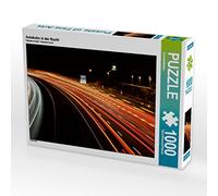 CALVENDO Puzzle Autobahn in der Nacht 1000 Teile Puzzle quer 1000 Pieces 64 x 48 cm from SchnelleWelten