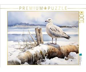 CALVENDO Puzzle avec Le Ferry vers l'île Une Mouette Attend Le Printemps | 1000 pièces de Taille de Ponte 64 x 48 cm Puzzle Photo pour des Heures heureuses