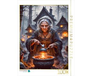 CALVENDO Puzzle Baba Yaga, la sorcière de la mythologie Slave | 1000 pièces Taille de la Pose 48x64cm Photo Puzzle pour des Heures heureuses