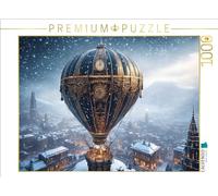 CALVENDO Puzzle Ballon à Vapeur dans la tempête de Neige | 1000 pièces de Taille de la Ponte 64 x 48 cm Puzzle Photo pour des Heures heureuses