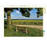 CALVENDO Puzzle Banc avec Vue sur Moosburg 1000 Pieces 64 x 48 cm from Brigitte Deus-Neumann