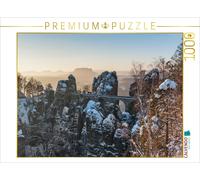 Puzzle · Le Pont de Bastei en ER, Suisse saxonne | La Suisse saxonne · 1000 pièces · Format assemblé 64 × 48 cm · CALVENDO Puzzle