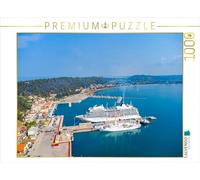 CALVENDO Puzzle Bateau de croisière dans Le Port de Katakolon - Grèce d'en Haut | 1000 pièces de Ponte Taille 64 x 48 cm Puzzle Photo pour des Heures heureuses