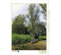 CALVENDO Puzzle Bateau sur Les rives de la Havel 1000 Pieces 48 x 64 cm from Anja Frost