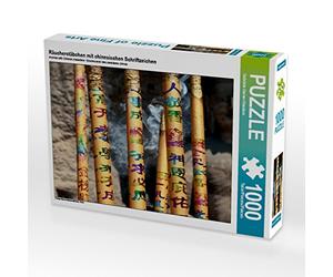 CALVENDO Puzzle Bâtonnets d'encens avec caractères Chinois 1000 Pieces 64 x 48 cm from Gabriele Gerner-Haudum