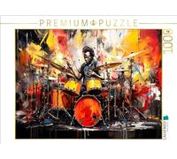 CALVENDO Puzzle Batterie Musique et Design Créatif Réunis Impressionnamment | 1000 Pièces de Lege Taille 64 x 48 cm Puzzle Photo Puzzle pour des Heures Heureuses