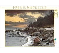 CALVENDO Puzzle Beach hike through the ice and snow on the Bay of Wismar | 1000