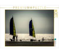 Puzzle CALVENDO Chariots de plage, sport local | 1000 pièces, format assemblé 64
