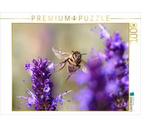 Puzzle CALVENDO Abeille en vol sur une ortie odorante | 1000 pièces, format asse