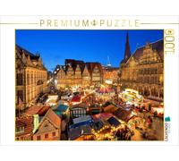 CALVENDO Puzzle Beleuchteter Weihnachtsmarkt auf dem Rathausplatz | 1000 Teile L
