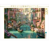 CALVENDO Puzzle Bella Europa - Venetian Canal | 1000 pieces, finished size 25.2