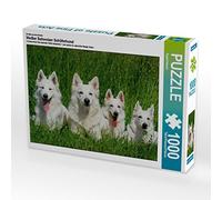 CALVENDO Puzzle Berger Blanc Suisse 1000 Pieces 64 x 48 cm from Sista-Tierfoto