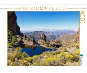 CALVENDO Puzzle Bergsee Auf Gran Canaria 1000 Teile Puzzle quer 1000 Pieces 64 x 48 cm from Jörg Sobottka
