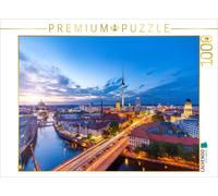 CALVENDO Puzzle Berlin City Skyline - Vue panoramique de la Fischerinsel sur la Capitale en Pleine Effervescence. 1000 Pieces 64 x 48 cm from Falko Seidel