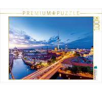 CALVENDO Puzzle Berlin City Skyline - Panoramablick von der Fischerinsel über di